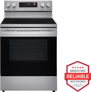 LG Appliances6.3 cu ft. Smart Wi-Fi Enabled Fan Convection Electric Range with Air Fry & EasyClean&reg;