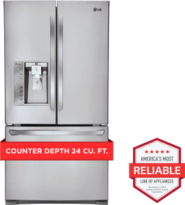 LG Appliances24 cu. ft. French Door Counter-Depth Refrigerator