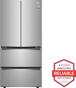 LG Appliances19 cu. ft. Counter-Depth French Door Refrigerator with Door Cooling+