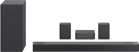 LG S75QR 5.1.2 ch High Res Audio Sound Bar with Dolby Atmos and Surround Speakers