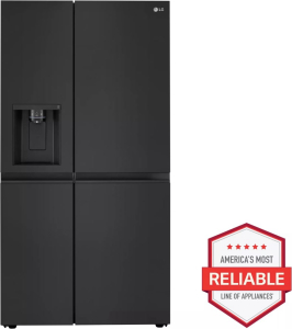 LG Appliances27 cu. ft. Side-by-Side Refrigerator with Smooth Touch Ice Dispenser