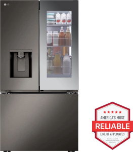 LG Appliances31 cu. ft. Smart Standard-Depth MAX&trade; French Door Refrigerator with Four Types of Ice and Mirror InstaView&reg;